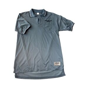 Vintage 2003 Little League Umpire Shirt SW Region 1/4 Zip Polo Light Blue Sz L